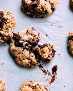 close-up photo of baked cookies